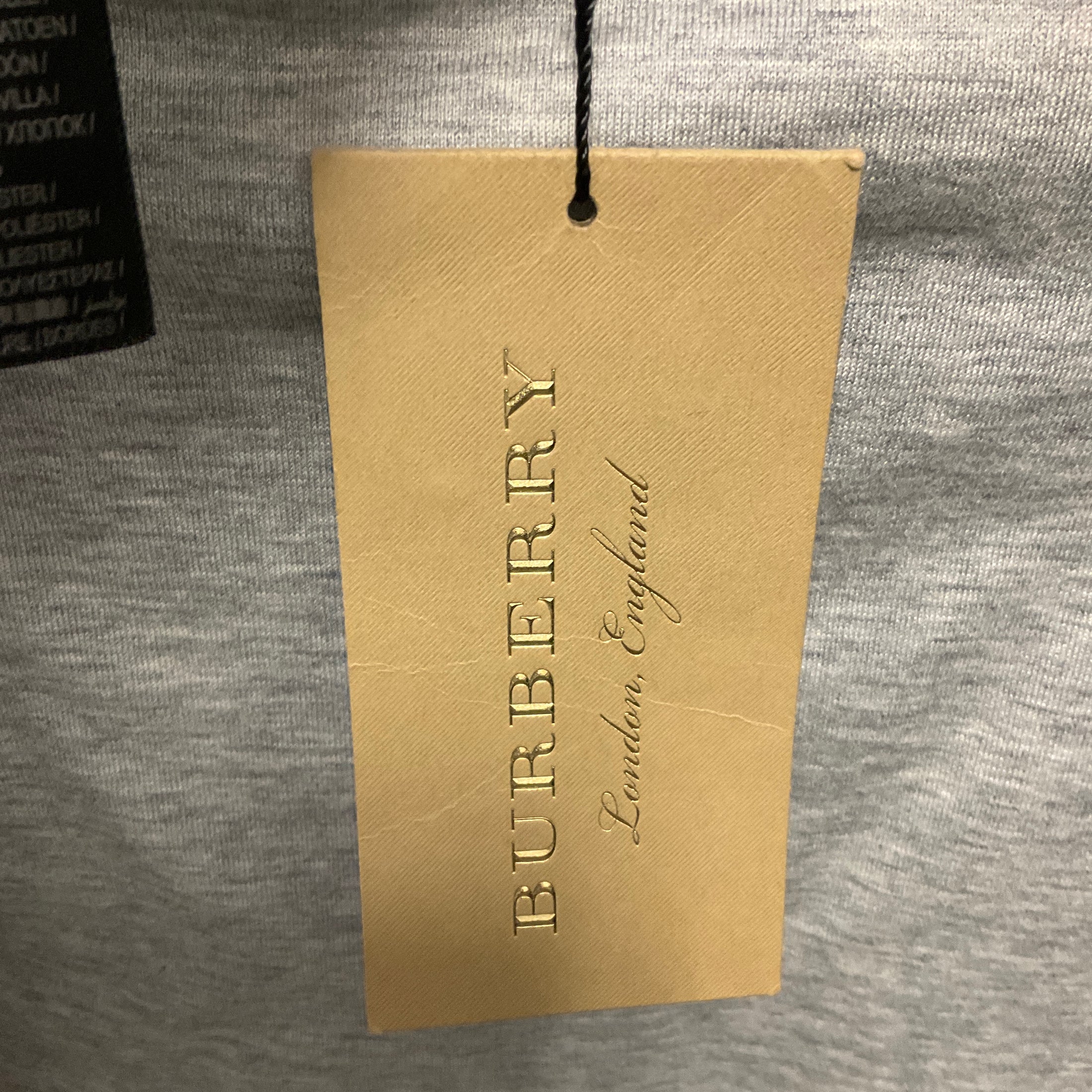 Burberry Grey Melange Jersey and Cable Knit Cropped Shrug / Cape