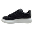 Load image into Gallery viewer, Alexander McQueen Black / White Oversized Black Glitter Sneakers
