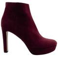 Load image into Gallery viewer, Prada Burgundy Suede Platform Booties
