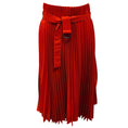 Load image into Gallery viewer, Brunello Cucinelli Terracotta Pleated Mid Length Skirt with Belt
