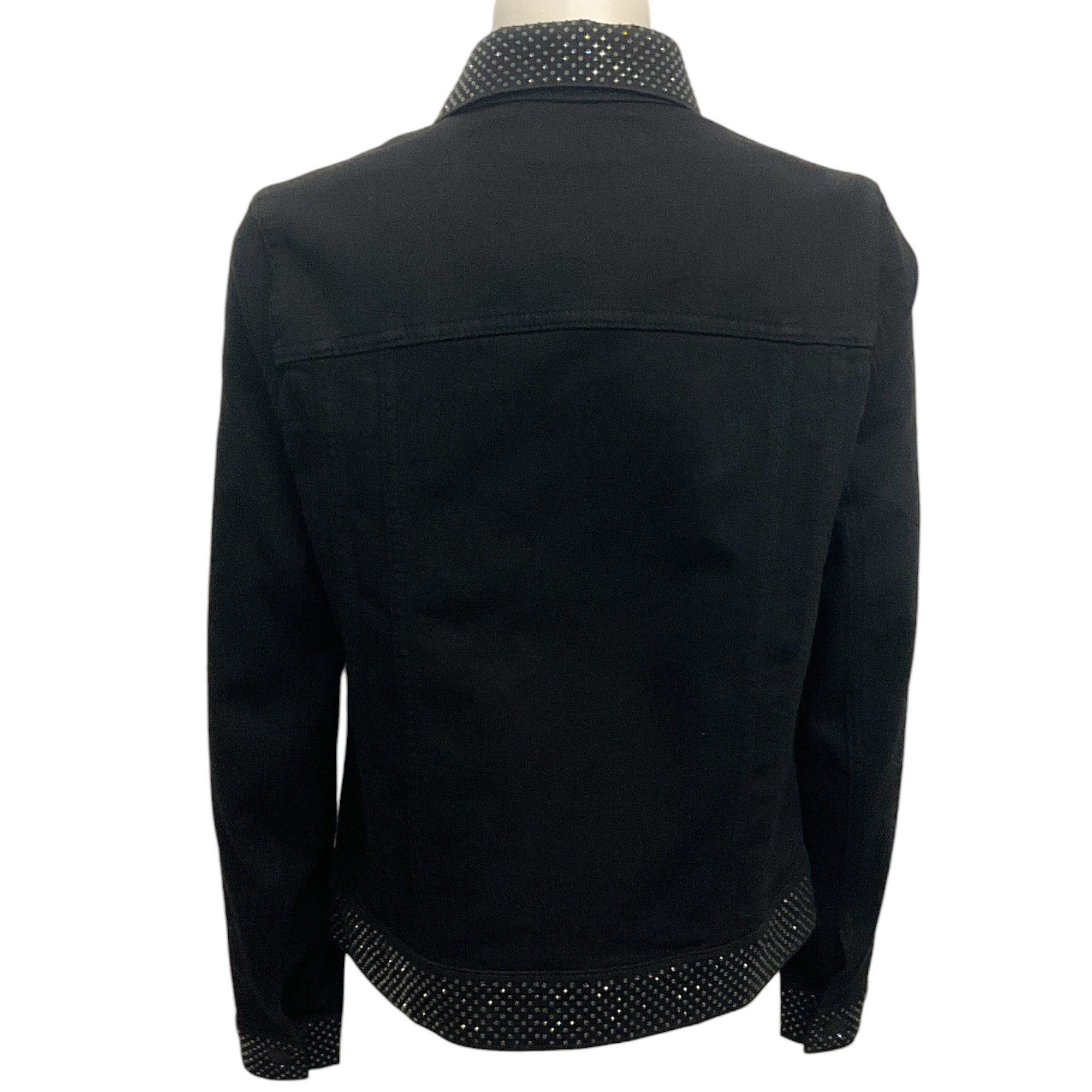 Zadig & Voltaire Black Kioky Denim Eco Strass Jacket