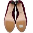 Load image into Gallery viewer, Prada Burgundy Suede Platform Booties
