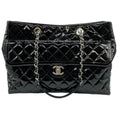 Load image into Gallery viewer, Chanel Large Coco Shine Black Patent Tote

