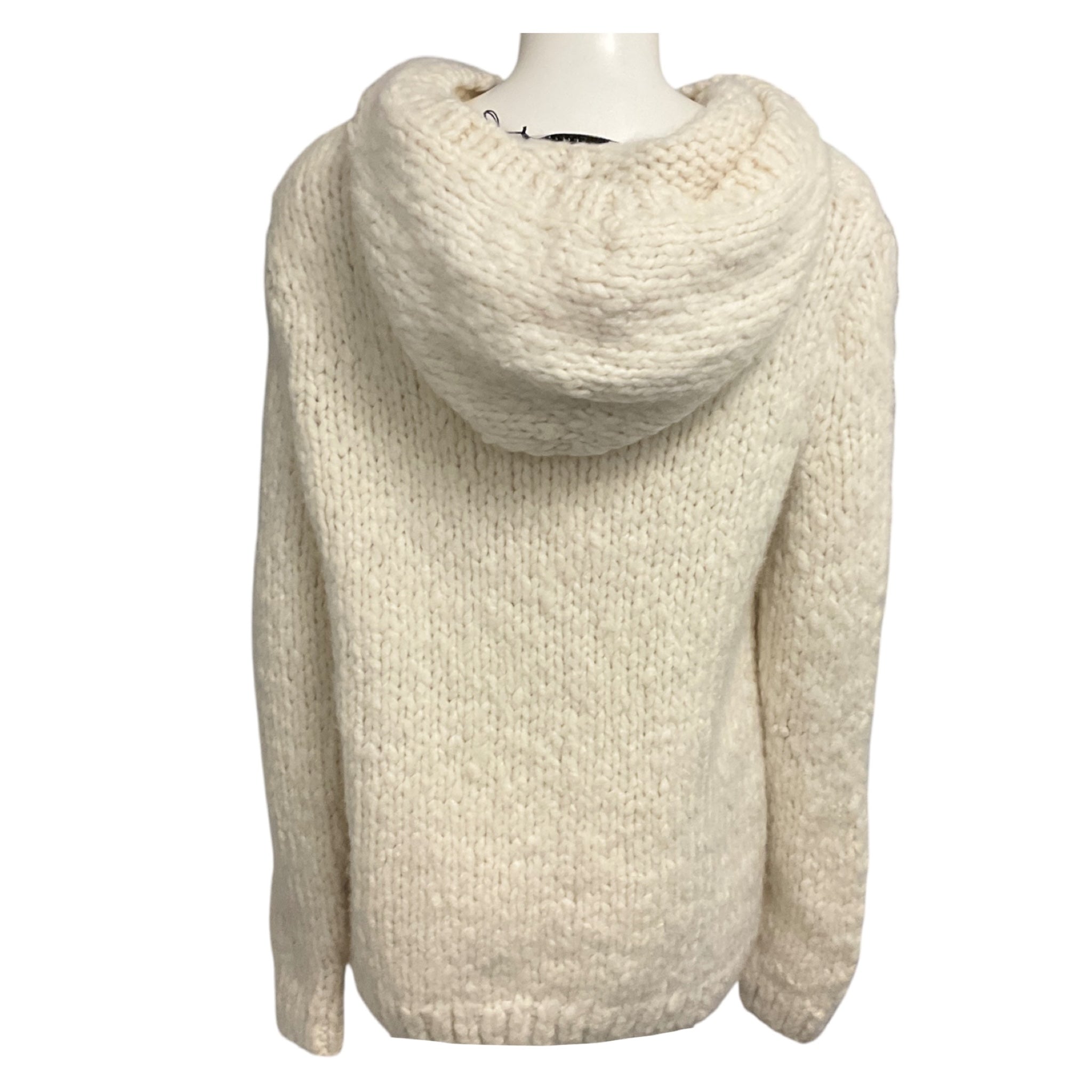 Gabriela Hearst Ivory Cashmere Knit Carlton Hoodie