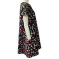 Load image into Gallery viewer, Valentino Black Multi Floral Dress with Lace Insets
