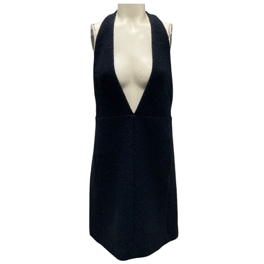 Chloe Iconic Navy Sleeveless Boucle Wool Dress