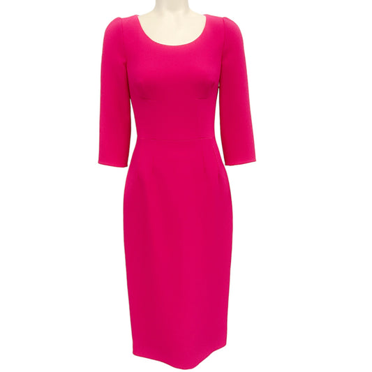Dolce & Gabbana Hot Pink Silk Crepe Dress