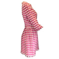 Load image into Gallery viewer, Oscar de la Renta White / Pink Metallic Plaid Wool Dress
