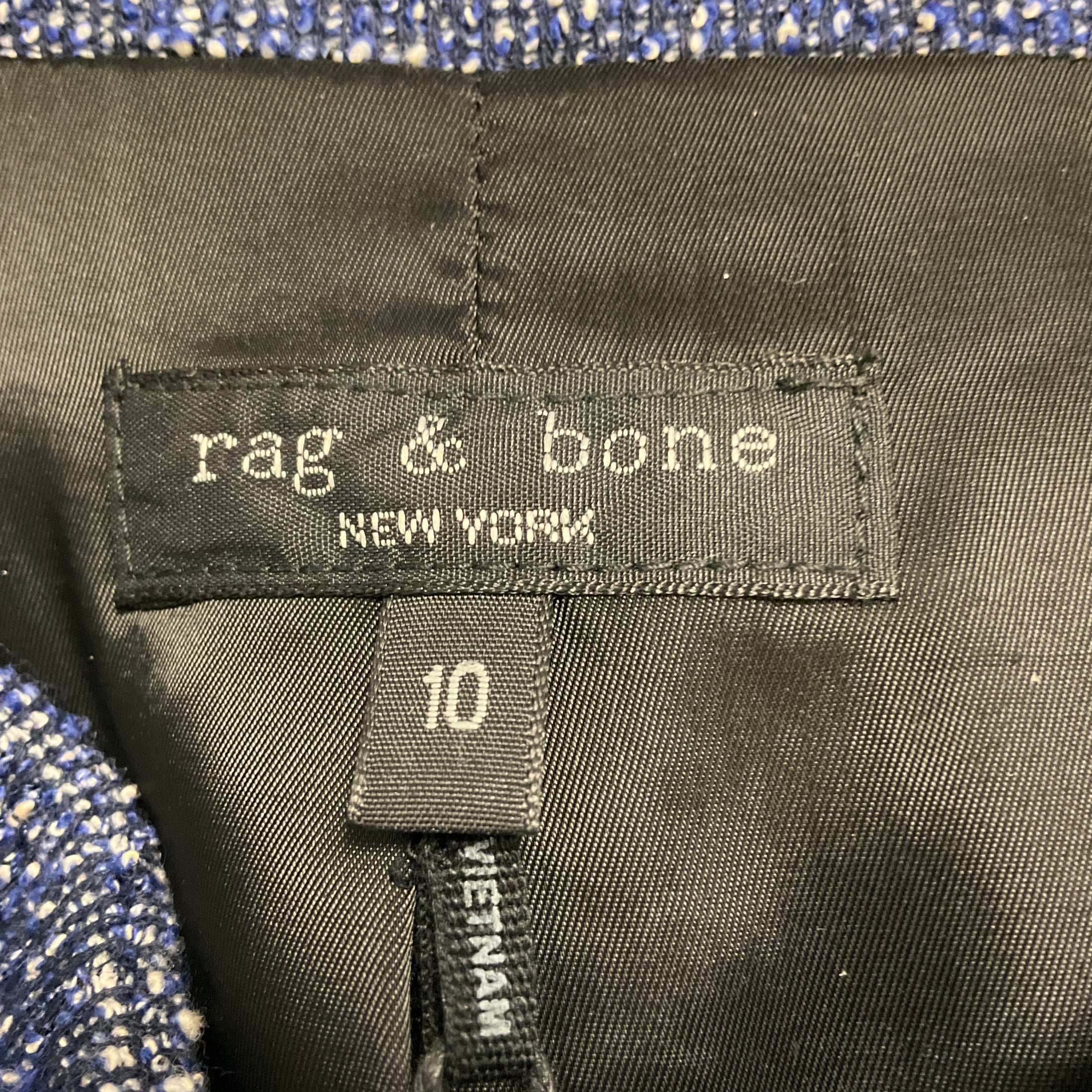 Rag & Bone Blue Multi Slade Vest Dress
