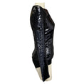 Load image into Gallery viewer, Alexandre Vauthier Navy Blue Sequined Long Sleeved Bodysuit
