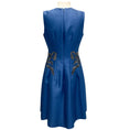 Load image into Gallery viewer, Lela Rose Blue Embellished Sleeveless Cocktail Dress
