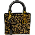 Load image into Gallery viewer, Christian Dior Brown Leopard Pony Lady Bag

