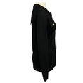 Load image into Gallery viewer, Barbara Bui Black Merino Wool Knit Safari Sweater
