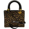 Load image into Gallery viewer, Christian Dior Brown Leopard Pony Lady Bag
