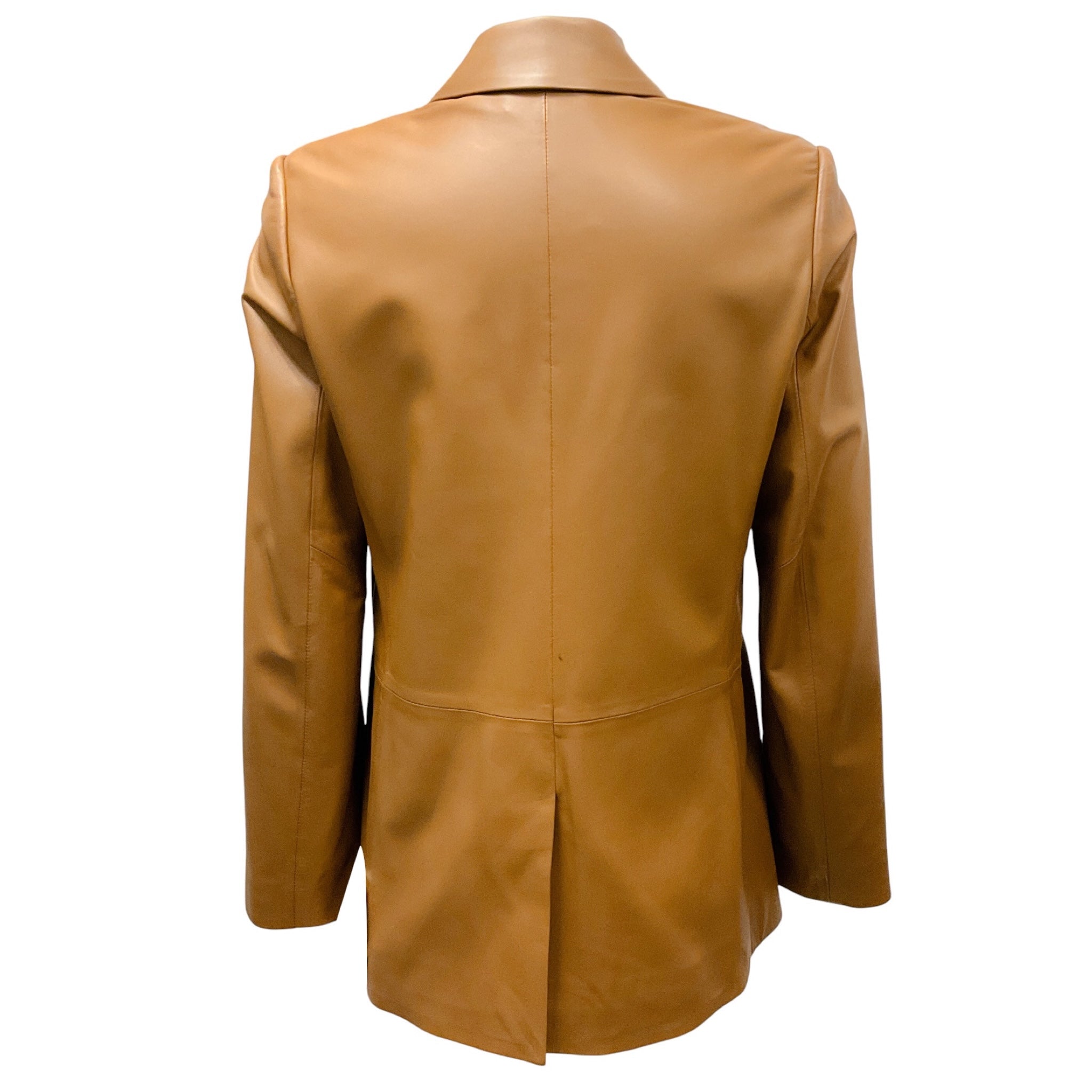 Vince Light Brown Lamb Leather Jacket