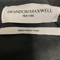 Load image into Gallery viewer, Brandon Maxwell Black / White Pinstripe Lowery Asymmetric Dress
