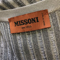Load image into Gallery viewer, Missoni Silver Metallic Long Sleeved Open Front Knit Long Cardigan Sweater
