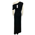 Load image into Gallery viewer, Brandon Maxwell Black / White Pinstripe Lowery Asymmetric Dress
