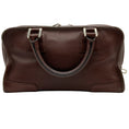 Load image into Gallery viewer, Loewe Brown Leather Anagram Amazona 28 Satchel
