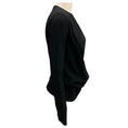 Load image into Gallery viewer, Alexander Wang Black Zipper Detail Draped Crepe Top
