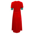 Load image into Gallery viewer, Undercover Red Velvet Ribbed Dress with Tie Waist
