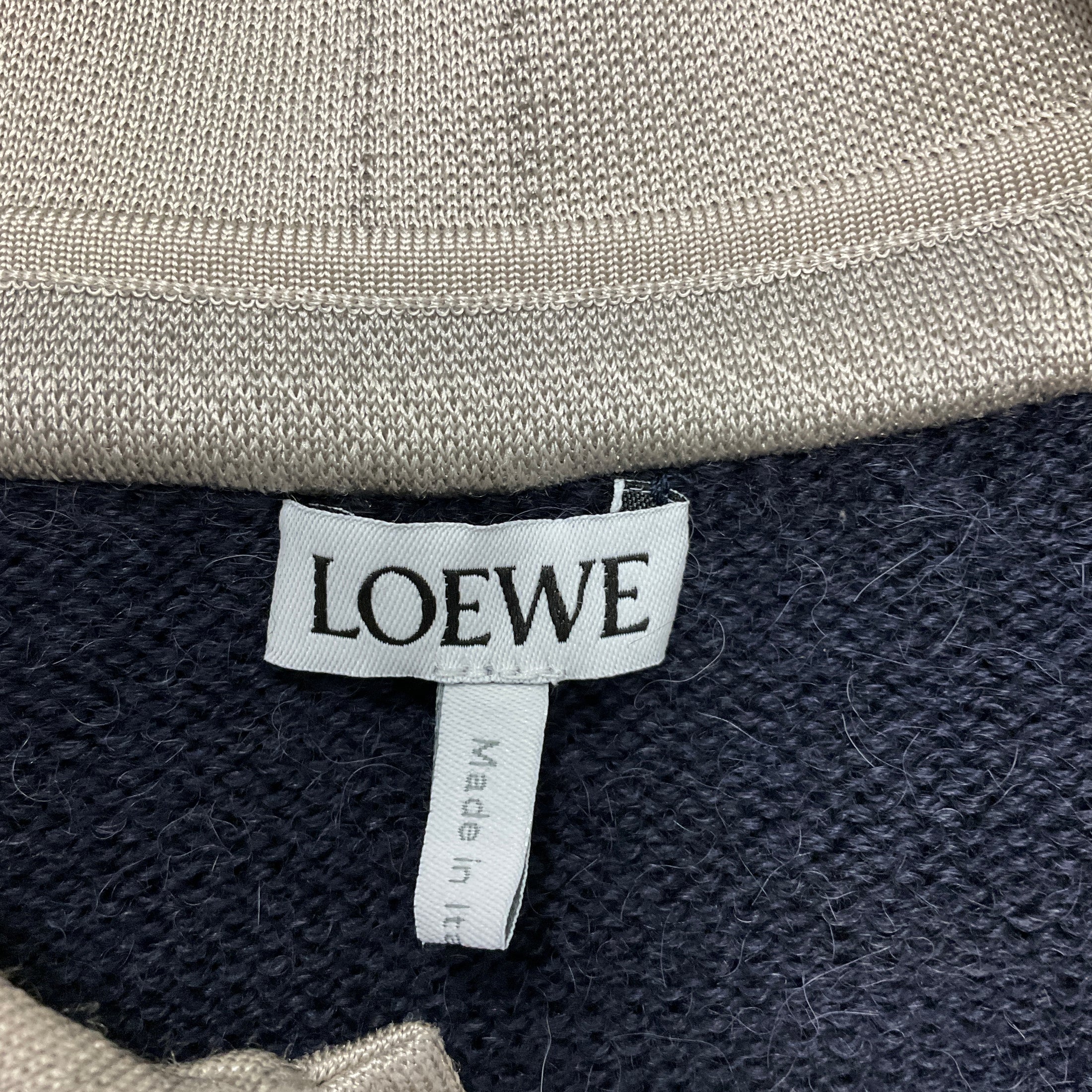Loewe Navy / Grey Trompe L'Oeil Sweater