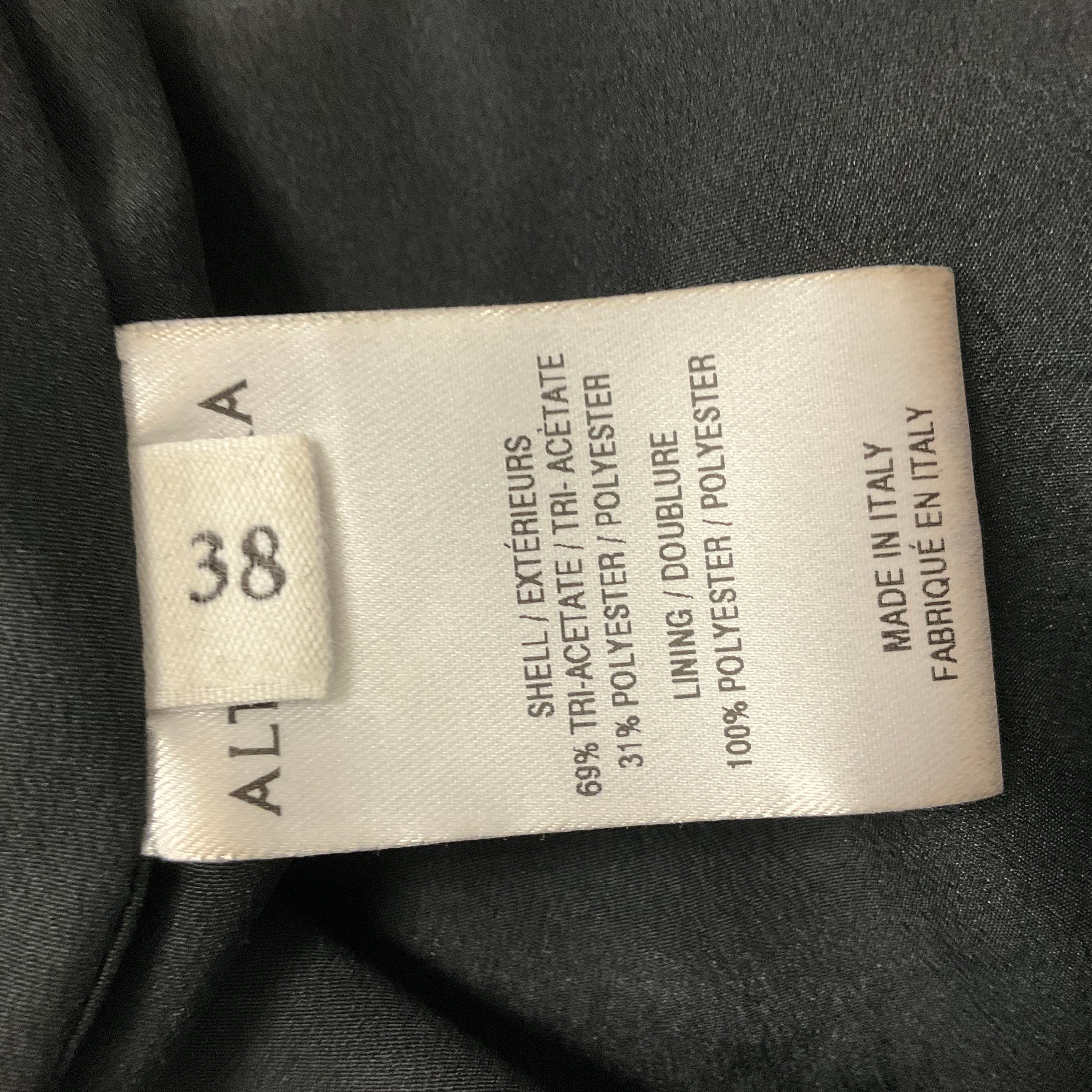 Altuzarra Black Zipper Detail Crepe Skirt