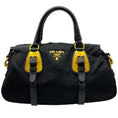 Load image into Gallery viewer, Prada Black Belted Tessuto Two Way Bag

