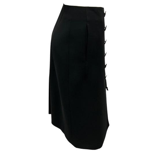 Altuzarra Black Zipper Detail Crepe Skirt