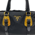 Load image into Gallery viewer, Prada Black Belted Tessuto Two Way Bag
