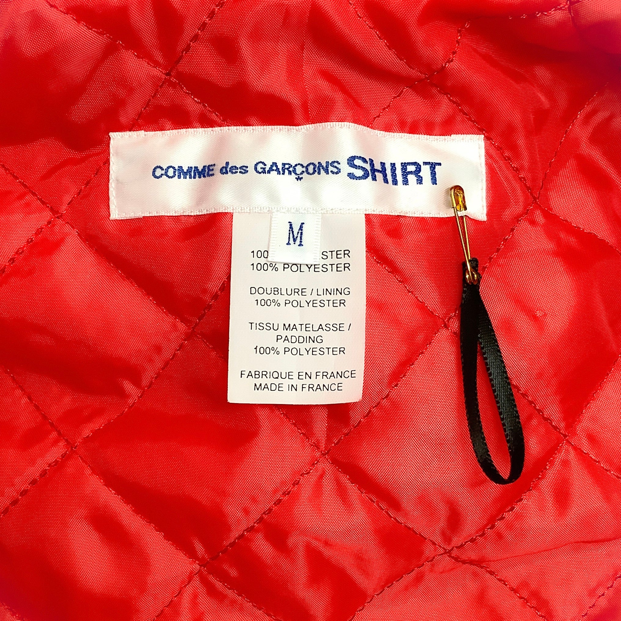 Comme des Garcons Red Fleece Quilted Jacket
