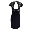 Load image into Gallery viewer, ERDEM Black Heavy Lace Ananda Dress

