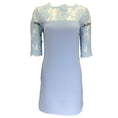 Load image into Gallery viewer, Olivine Gabbro Light Blue Lace and Crepe Dress

