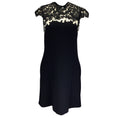 Load image into Gallery viewer, ERDEM Black Heavy Lace Ananda Dress
