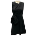 Load image into Gallery viewer, Victoria Beckham Black Bow Detail Viscose Stretch Dress
