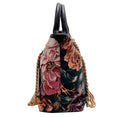 Load image into Gallery viewer, Dolce & Gabbana Black Multi Floral Amore Tote
