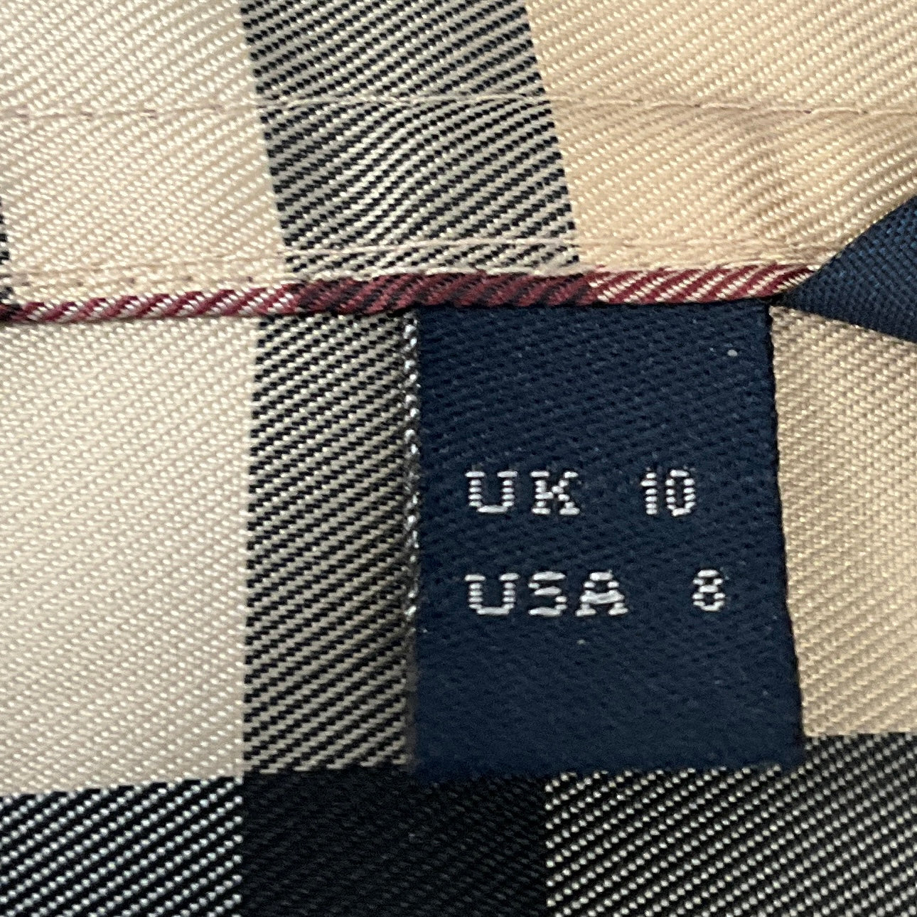 Burberry Beige Multi Classic Nova Check Plaid Trench Coat with Belt