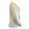 Load image into Gallery viewer, Celine Ivory / Black Striped Wool and Cotton Blazer
