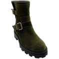 Load image into Gallery viewer, Jimmy Choo Seaweed Suede Youth II Moto Booties

