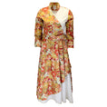 Load image into Gallery viewer, Gul Hurgel Red / Green Multi Floral Printed Belted Cotton Midi Dress
