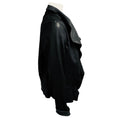 Load image into Gallery viewer, Karolina Zmarlak Black Lambskin Leather Open Front Jacket
