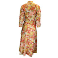 Load image into Gallery viewer, Gul Hurgel Red / Green Multi Floral Printed Belted Cotton Midi Dress
