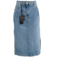 Load image into Gallery viewer, Dolce & Gabbana Blue Denim Midi Skirt with Side Slits
