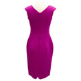 Load image into Gallery viewer, Zac Posen Magenta Sweetheart Neckline Crepe Cocktail Dress
