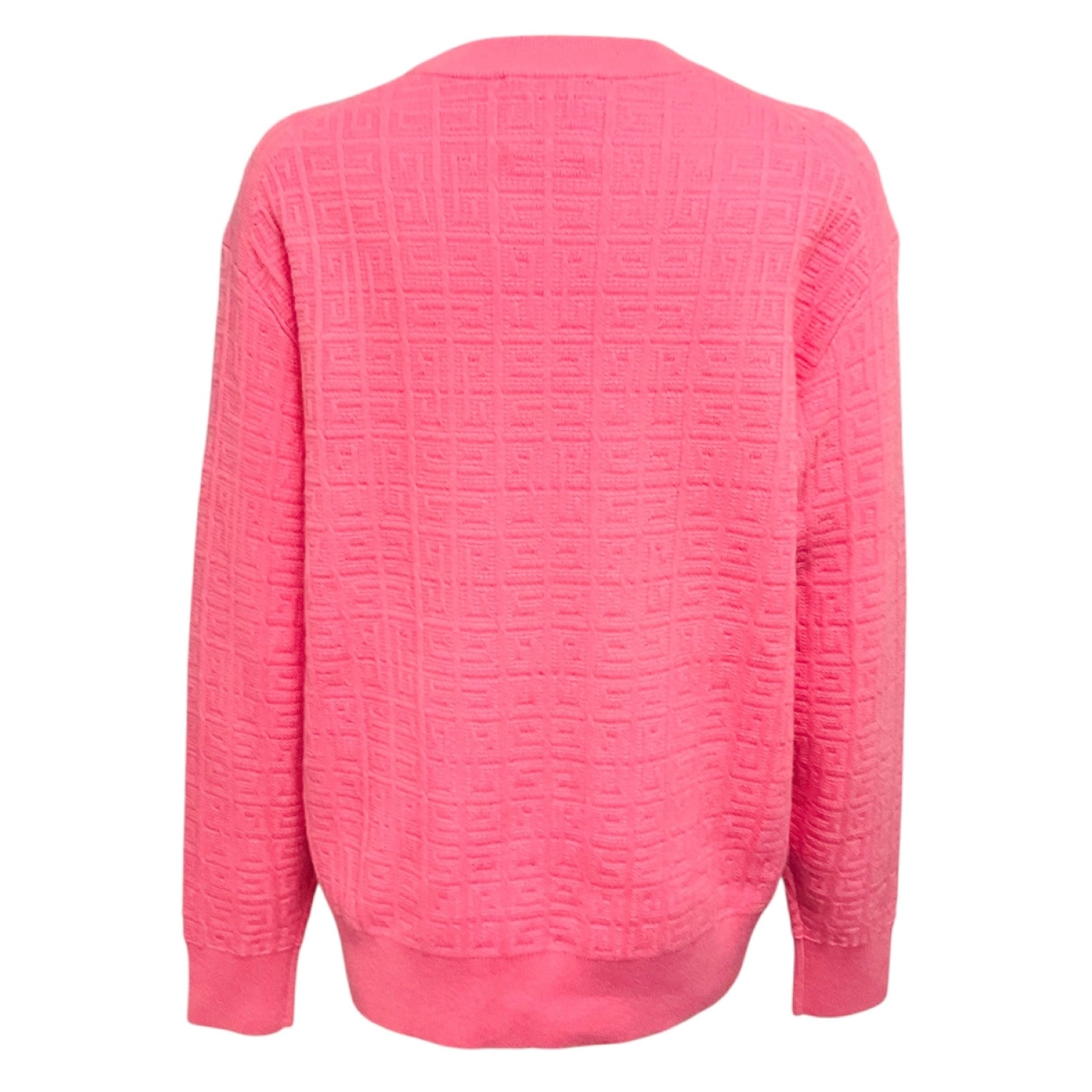 Givenchy Pink 4G Jacquard Knit Motif Jumper