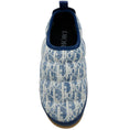 Load image into Gallery viewer, Christian Dior Blue / White Quilted Logo Slip On Clogs
