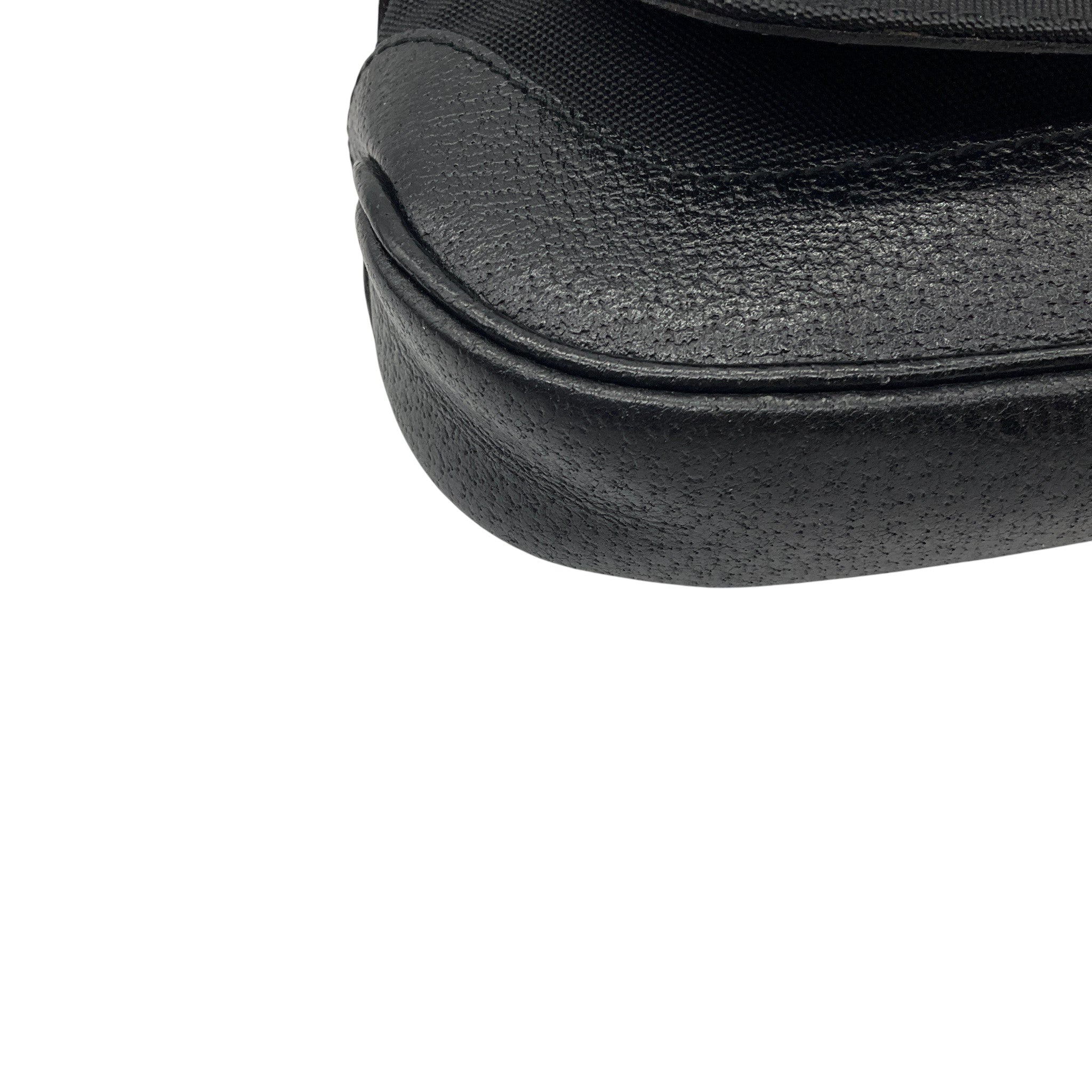 Gucci Black Small Leather and Tessuto Shoulder Bag