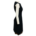 Load image into Gallery viewer, Dolce & Gabbana Charcoal Grey Sleeveless Wool Midi Dress with Leopard Print Hem
