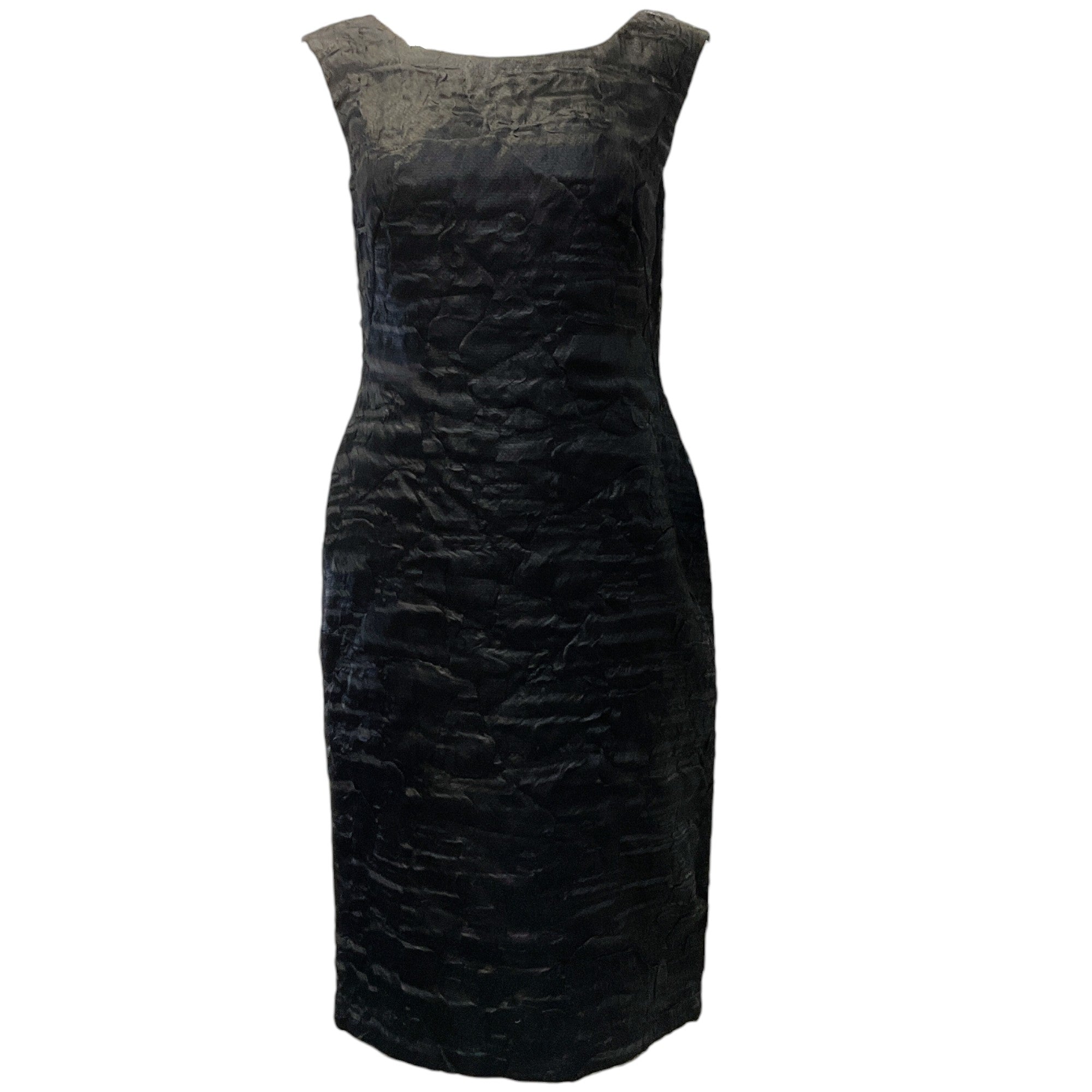 Escada Black Jacquard Sleeveless Dress
