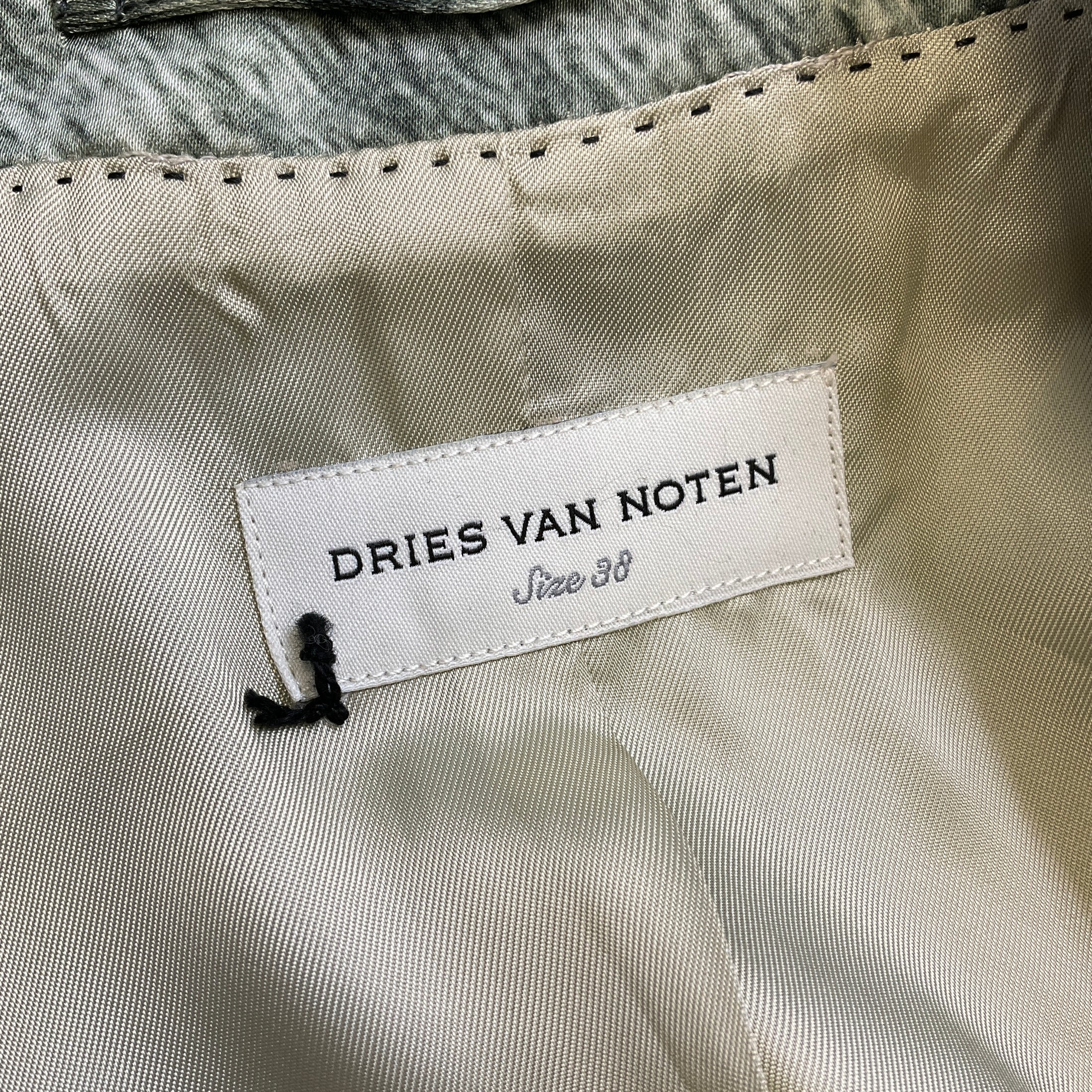 Dries Van Noten Ivory / Black Animal Print Blazer